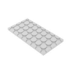 Sauss sistēmas plāksne (apļi) EPS 300 MEPAfloor 1200 x 600 x 25 mm