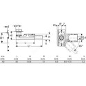 Lower part for GEBERIT Cleanline shower channel DN 40 - H 65-175 mm, 154152001