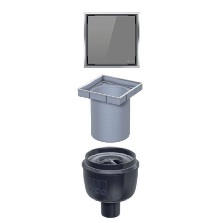 Trap for installing ACO Easy Flow DN 50 tile with a sealing joint for waterproofing, vertical