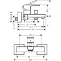 Vannas jaucējkrāns HANSGROHE Vernis Shape, hroms, 71450000