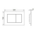TECEprofil Base (4 in 1) concealed universal toilet frame set + LAUFEN Lua Rimless wall-hung toilet with slim S