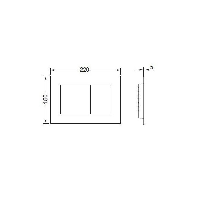 TECEprofil Base (4 in 1) concealed universal toilet frame set + LAUFEN Lua Rimless wall-hung toilet with slim S