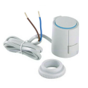 Wi-Fi wireless underfloor heating control kits with a surface-mounted white room thermostat