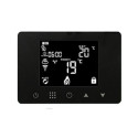 Wireless surface-mounted indoor thermostats Wiriless, black