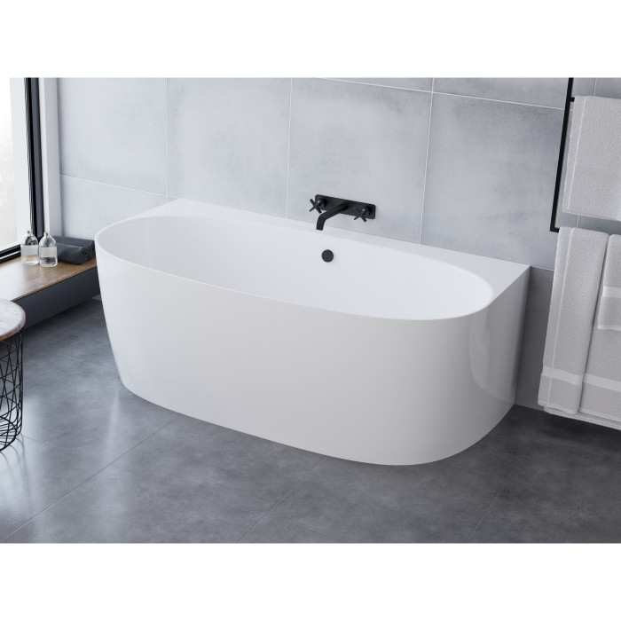 Akmens masas vanna pie sienas MEPA Aura 1578 x 860 mm