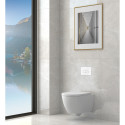 Pakabināms tualetes pods EU Round W5 Rimless ar Soft close vāku