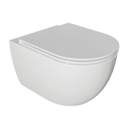 Hanging toilet EU Round W6 Rimless with Soft close lid