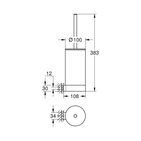 Tualeta su tualetes birstēm GROHE Izvēle, 41215KF0