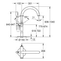 Grindinis vannas maisītājs GROHE Atrio, 24368000