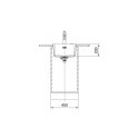 FRANKE MARIS MRG 110-37 stone (granite) sink, installed under the countertop