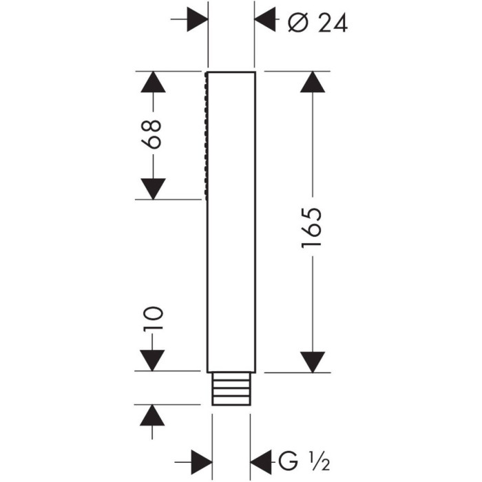 Душевая насадка HANSGROHE Axor 1jet, 10531000