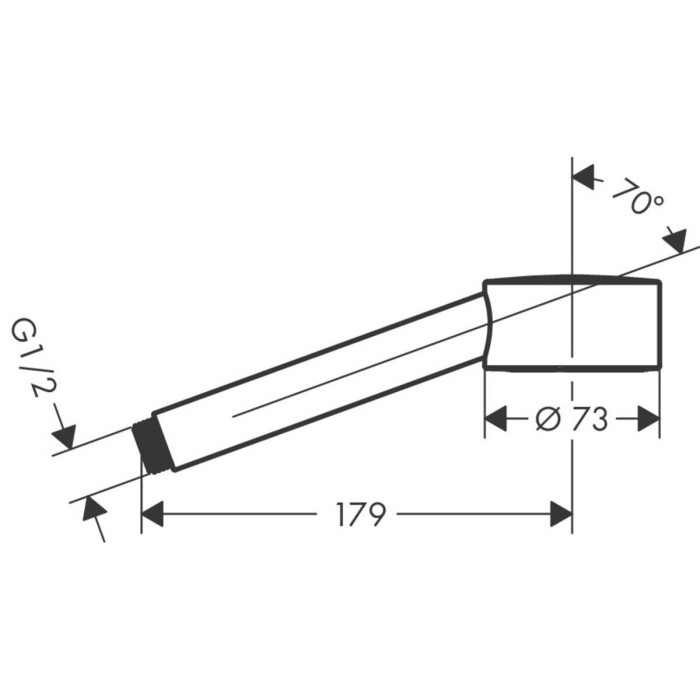 Dušas galva HANSGROHE Axor 1jet EcoSmart, 48651000