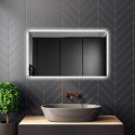 Taisnstūra spogulis ar LED spun popup SV1