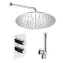 Built-in thermostatic shower set with wall holder MARINER Logica kit 2, chrome