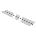 Aluminum plate with one groove MEPAfloor 16-17 mm (150-1000) / 0.40 mm