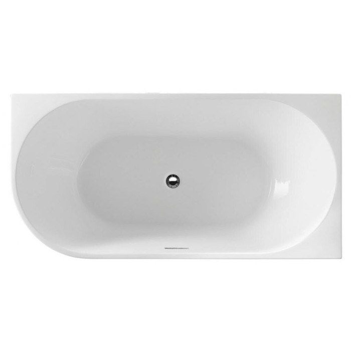 Akrila brīvi stāvoša vanna AQUALINE Tibera R 150 x 75 cm, labā puse