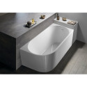 Акриловая свободно стоящая ванна AQUALINE Tibera R 150 x 75 см, правая