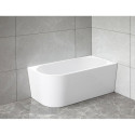 Akrila brīvi stāvoša vanna AQUALINE Tibera R 150 x 75 cm, labā puse