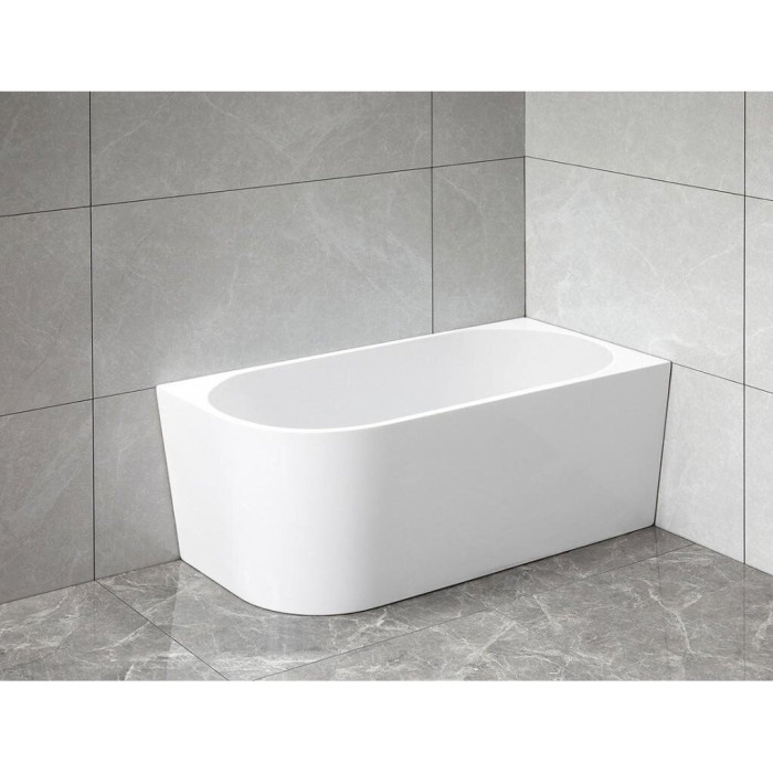 Acrylic freestanding bathtub AQUALINE Tibera R 150 x 75 cm, right-hand side