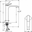 Смеситель для раковины HANSGROHE Vivenis 250, 75042700
