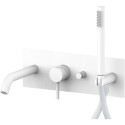 Built-in bath-shower mixer with handheld shower PAFFONI Light, LIG001BO