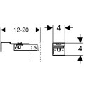 Geberit Duofix Basic 111.839.00.1 installation set for flush-mounted frame