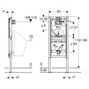 Geberit Duofix 111.676.00.1 concealed frame for urinal