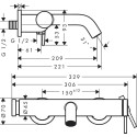 Vannas jaucējkrāns HANSGROHE Tecturis S, 73422670
