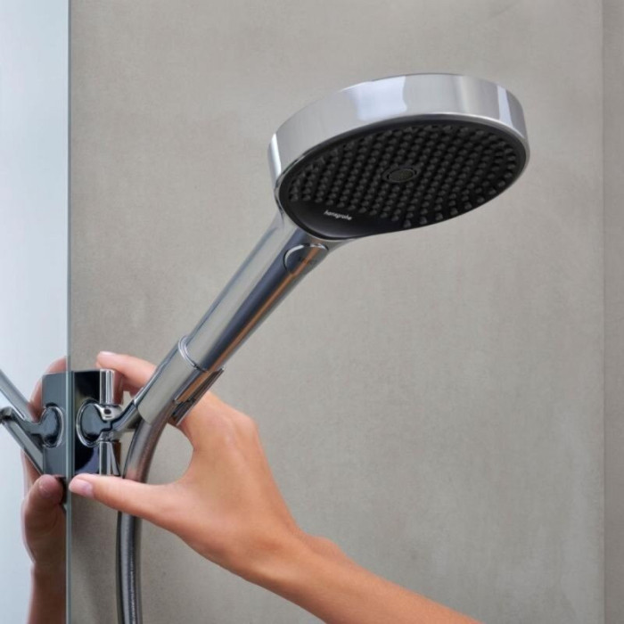 Termostatiska lietus duša sistēma HANSGROHE Rainfinity 360 Dušas caurules 1jet, 26853000