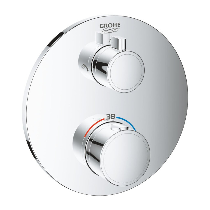 Встраиваемый термостатический смеситель для душа GROHE Grohtherm 2 выхода, хром, 24076000