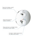 Built-in thermostatic shower mixer GROHE Grohtherm 2 outlets, chrome, 24076000