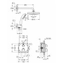 Built-in shower set GROHE Grohtherm Tempesta 210