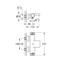 Termostatiskais maisītājs GROHE Grohtherm 2000, 34174001