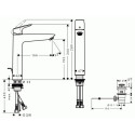 Смеситель для раковины с донным клапаном HANSGROHE Logis 190, 71090670