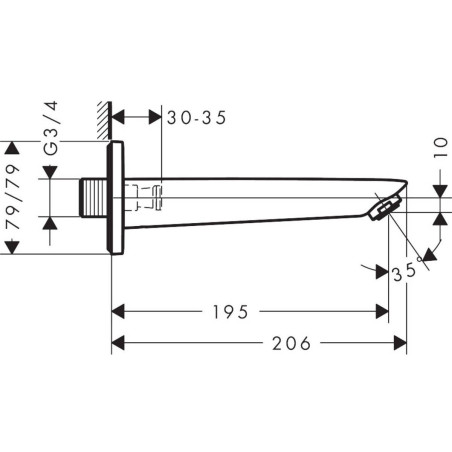 Snapas vannai HANSGROHE Logis, 71410670