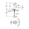 Jaundzīvokļa izlietnes maisītājs GROHE Eurocube M, 23446000