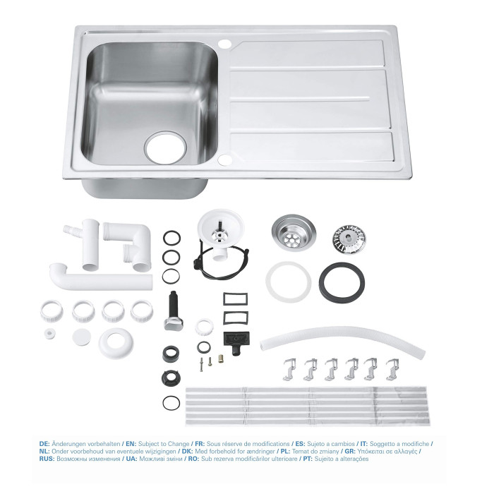 GROHE K500 stainless steel sink, 31563SD1