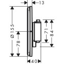 Термостаты HANSGROHE ShowerSelect Comfort S 2 функции, 15554000