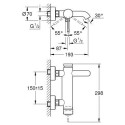 Bathroom - shower mixer GROHE Essence, supersteel