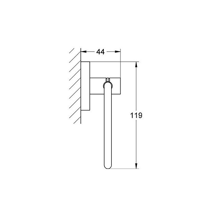 Tualetes papīra turētājs GROHE Selection Essentials, 40689GN1