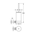 Toilet brush holder with container GROHE Selection, 41076GN0