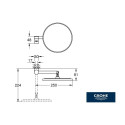 Зеркало GROHE выбор, 41077GL0