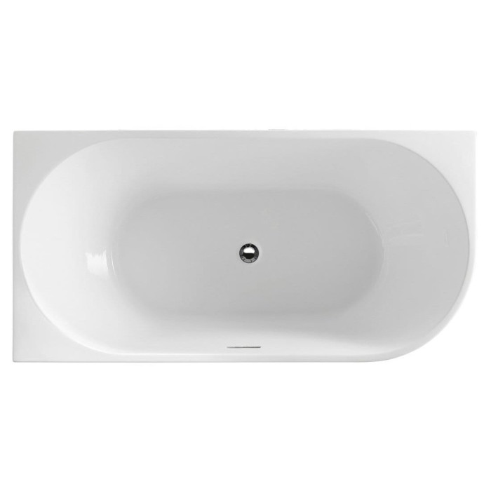 Acrylic freestanding bathtub AQUALINE Tibera L 150 x 75 cm, left E1046