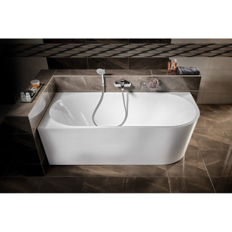 Acrylic freestanding bathtub AQUALINE Tibera L 150 x 75 cm, left E1046