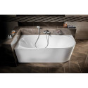 Акриловая свободно стоящая ванна AQUALINE Tibera L 150 x 75 см, левая E1046