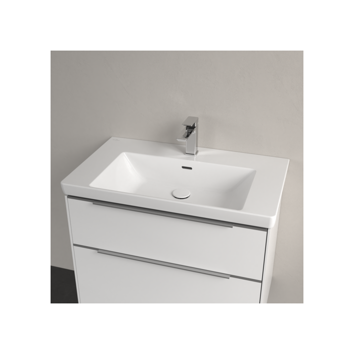 Izlietne VILLEROY & BOCH Subway 3.0 ar pārplūdi, 800 x 470 mm