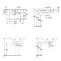 Умывальник VILLEROY & BOCH Subway 3.0 с переливом, 800 x 470 мм
