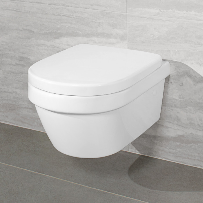 Подвесной унитаз VILLEROY & BOCH Architectura, Rimless с покрытием Ceramic plus, 4694HRR1