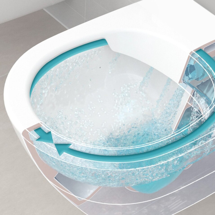 Pakabināms tualetes pods VILLEROY & BOCH Architectura, Rimless ar Ceramic plus pārklājumu, 4694HRR1