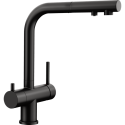 Kitchen (sink) faucet with pull-out hose BLANCO Fontas II, black-matt